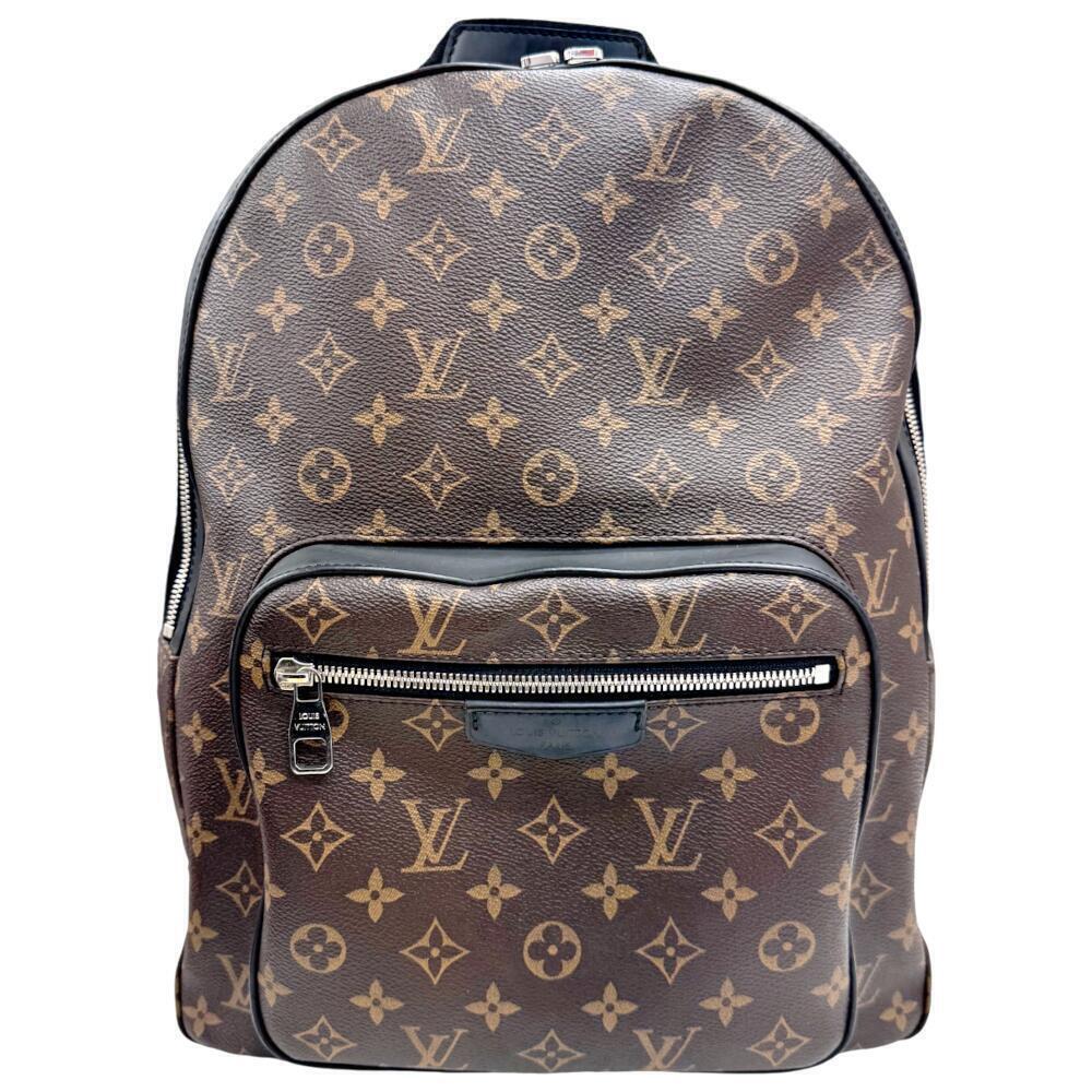 Louis Vuitton Josh Monogram Backpack Canvas Leather Macassar Brown Black